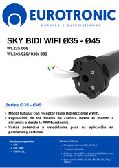 Eurotronic SKY BIDI WIFI 45 Manual De Instrucciones