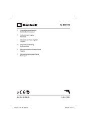 EINHELL TC-ED 500 Manual De Instrucciones