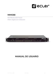 Ecler Mimo88 Manual De Usuario