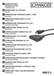 Schwaiger HDM 21 A Manual De Instrucciones