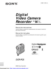 Sony Digital Handycam DCR-PC5 Manual De Instrucciones