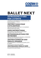 Costan BALLET NEXT Instrucciones De Uso