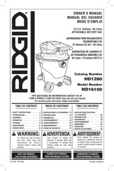 RIDGID HD1280 Manual Del Usuario