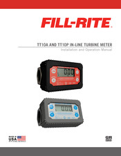 FILL-RITE TT10A Manual De Instalación Y Operación