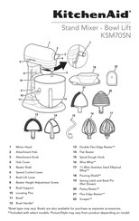 KitchenAid KSM70SN Manual De Instrucciones