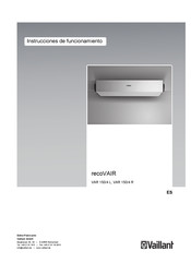 Vaillant recoVAIR VAR 150/4 R Instrucciones De Funcionamiento