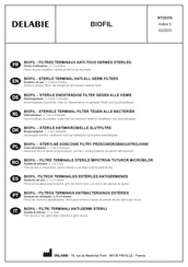 Delabie BIOFIL Manual De Instrucciones