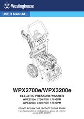 Westinghouse WPX2700e Manual De Instrucciones