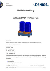 Denios VarioTwin TW 62 Instrucciones De Uso