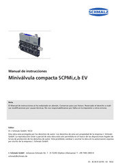 schmalz SCPMb EV Manual De Instrucciones