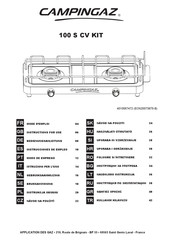 Campingaz 100 S CV KIT Instrucciones De Empleo