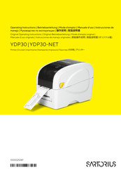 Sartorius YDP30-NET Instrucciones De Manejo