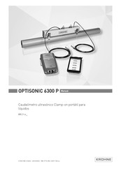 KROHNE OPTISONIC 6300 P Manual