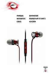 Sennheiser M2 IEG Guia De Inicio Rapido