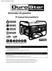 DuroStar DS4000S El Manual Del Propietario