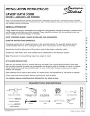 American Standard SAVER AM00495 400 Serie Instrucciones De Instalación