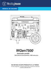 Westinghouse WGen7500 Manual De Usuario