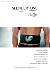 Slendertone Abs 5 Instrucciones De Uso