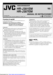 JVC HR-J387EM Manual De Instrucciones