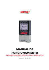 Halma Alicat Scientific LBS Manual De Funcionamiento