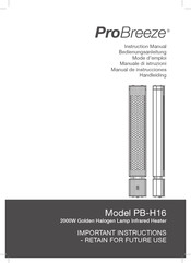 ProBreeze PB-H16 Manual De Instrucciones