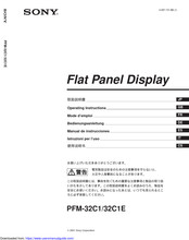 Sony PFM-32C1 Manual De Instrucciones