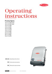 Fronius Symo 22.7-3 480 Manual De Instrucciones