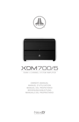 JL Audio XDM700/5 Manual Del Propietário