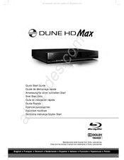 Dune HD Max Guía De Instalación Rápida