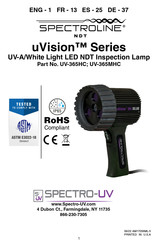 Spectro-UV Spectroline uVision UV-365MHC Manual De Instrucciones