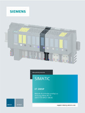 Siemens 6ES7134-6PA21-0BU0 Manual De Producto