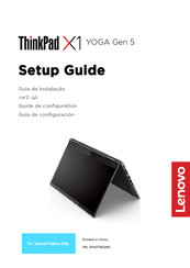 Lenovo ThinkPad X1 YOGA Gen 5 Guía De Configuración