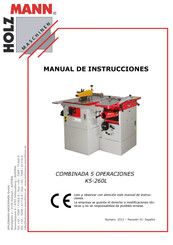 HOLZMANN MASCHINEN K5-260L Manual De Instrucciones