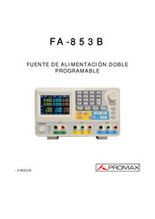 Promax FA-853B Manual De Instrucciones