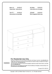 Walker Edison ASHBU52 Instrucciones De Montaje