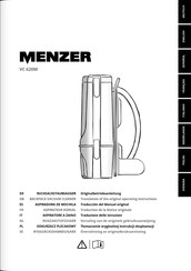 Menzer VC 620M Traducción Del Manual Original