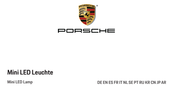 Porsche Mini LED Lamp Manual De Instrucciones