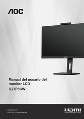 AOC Q27P3CW Manual Del Usuario