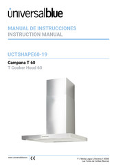 universalblue UCTSHAPE60-19 Manual De Instrucciones