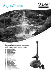 Oase AQUAPOND Aquarius 1500 Instrucciones De Uso
