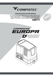 COMPATEC CORREDIZO EUROPA D403R Guía De Instalación Rápida