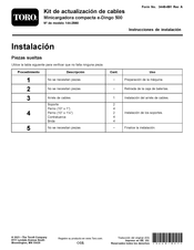 Toro e-Dingo 500 Instrucciones De Instalación