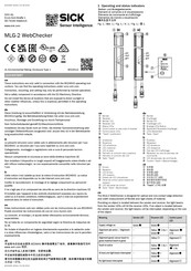 SICK MLG-2 WebChecker Manual De Instrucciones