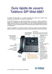 Mitel 6867 Guía Rápida De Usuario