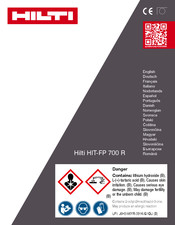 Hilti HIT-FP 700 R Manual Del Usuario