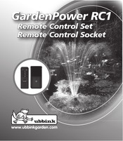 Ubbink GardenPower RC1 Manual De Instrucciones