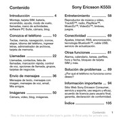 Sony Ericsson K550i Manual De Instrucciones