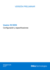 Dell Vostro 15 5510 Manual De Instrucciones