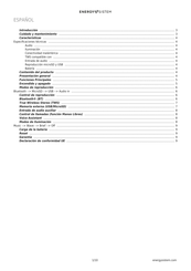 ENERGY SISTEM urban box supernova Manual De Usuario