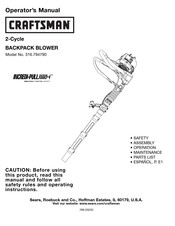 Craftsman 316.794790 Manual Del Operador